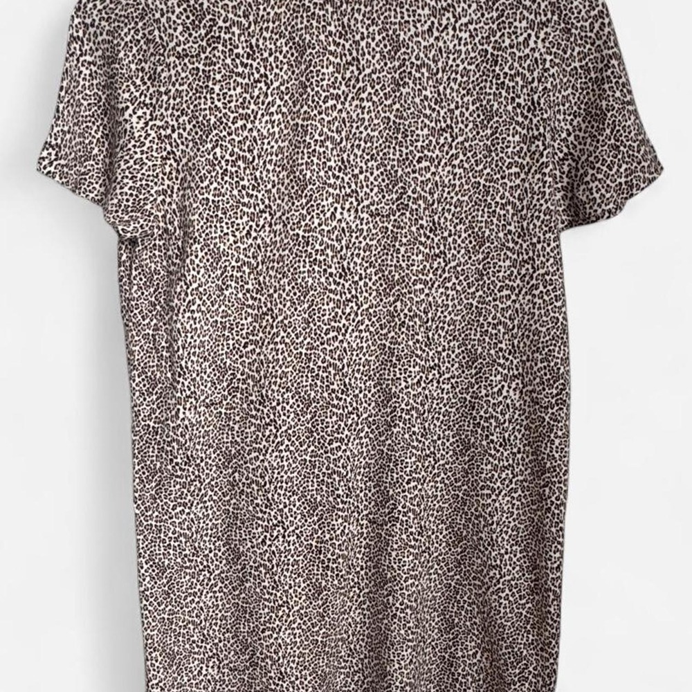 🐆 JENNI KAYNE Leopard Print Mini T-Shirt Dress 🐆